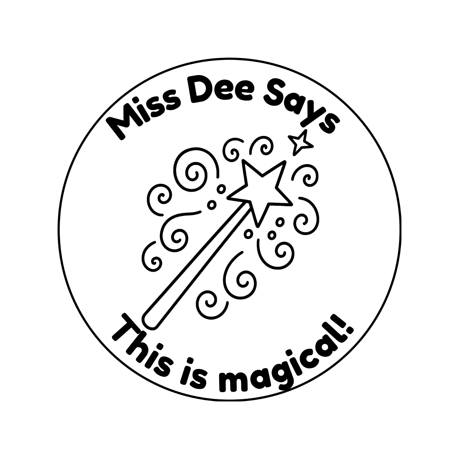 Personalised Teacher Stamp | Miss Dee Says... This is Magical!