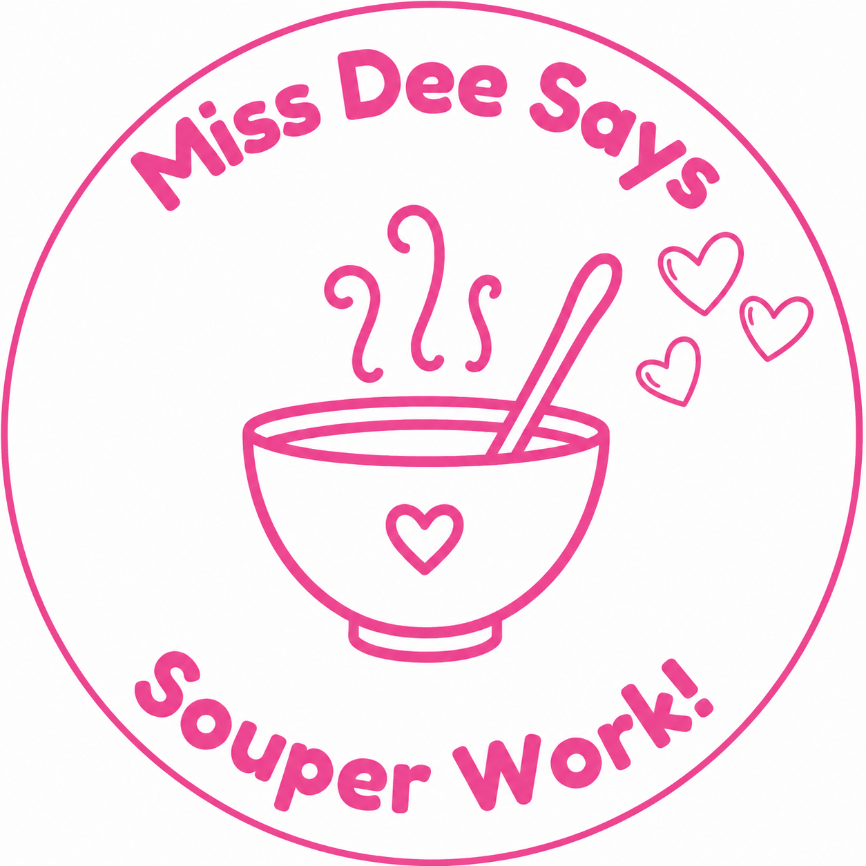 Personalised Souper Work! Teacher Stamp