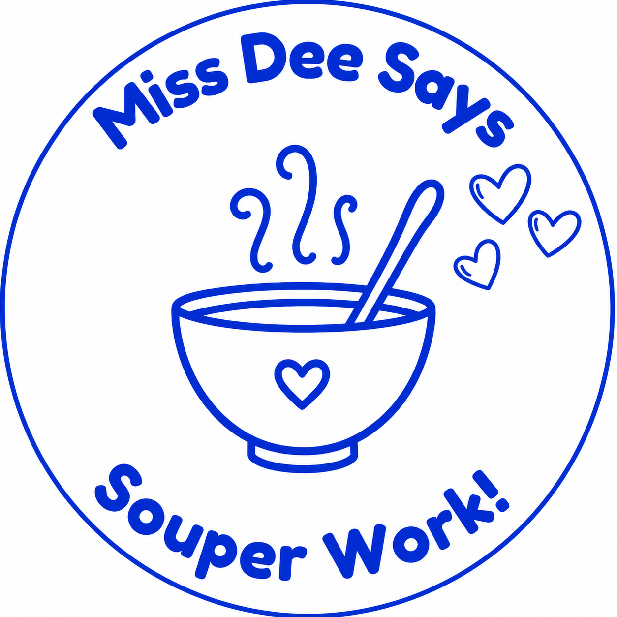 Personalised Souper Work! Teacher Stamp