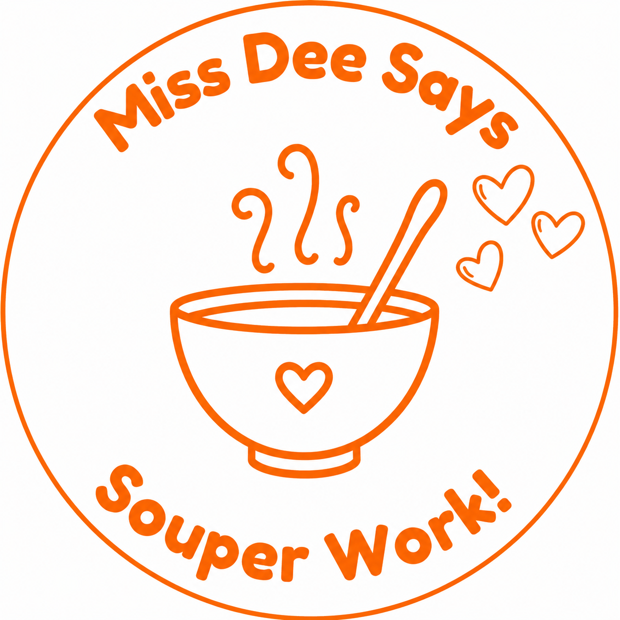 Personalised Souper Work! Teacher Stamp