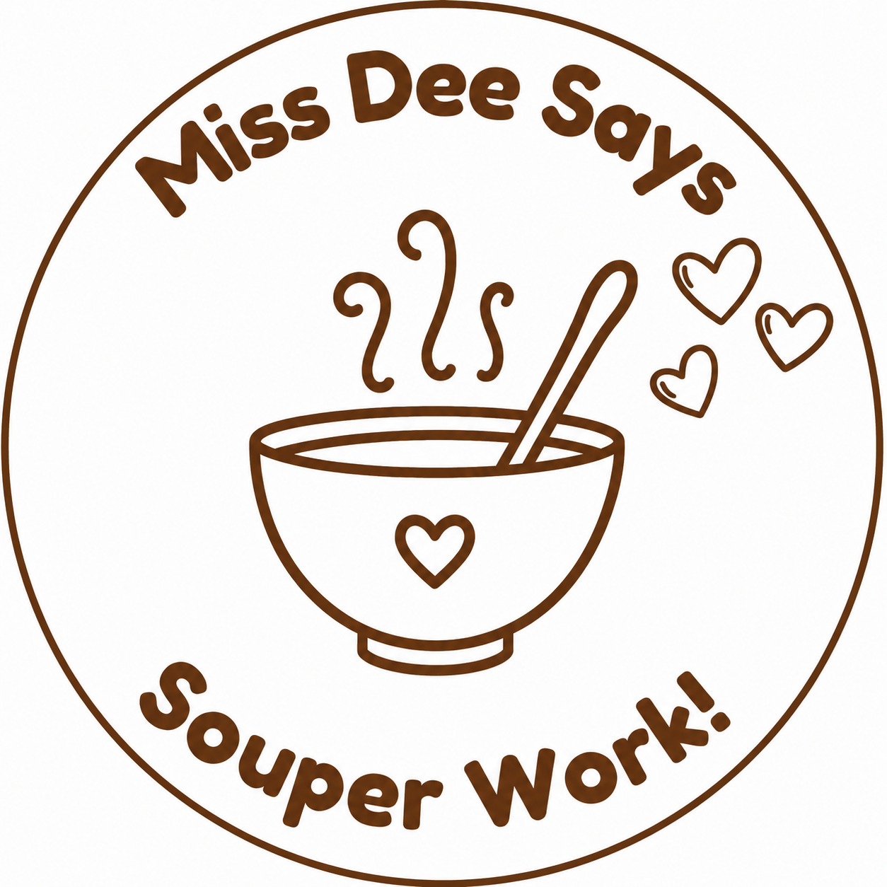 Personalised Souper Work! Teacher Stamp