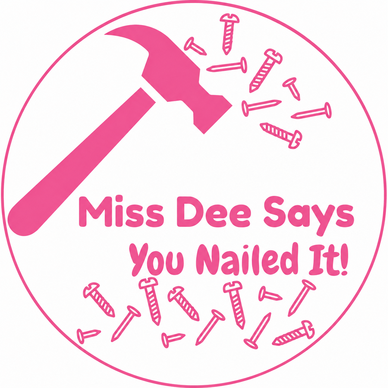 Personalised “You Nailed It!” Teacher Stamp