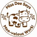 Personalised “Moo-velous Work!” Teacher Stamp 🐄