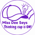 Personalised “Thinking Cap Is On!” Teacher Stamp