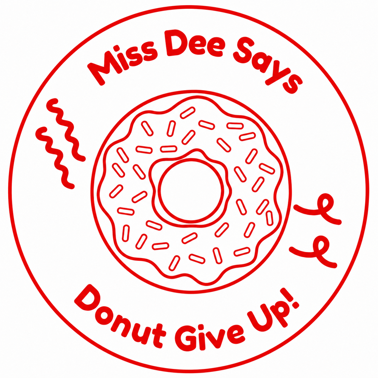🍩 Donut Give Up! Teacher Motivation Stamp 🍩