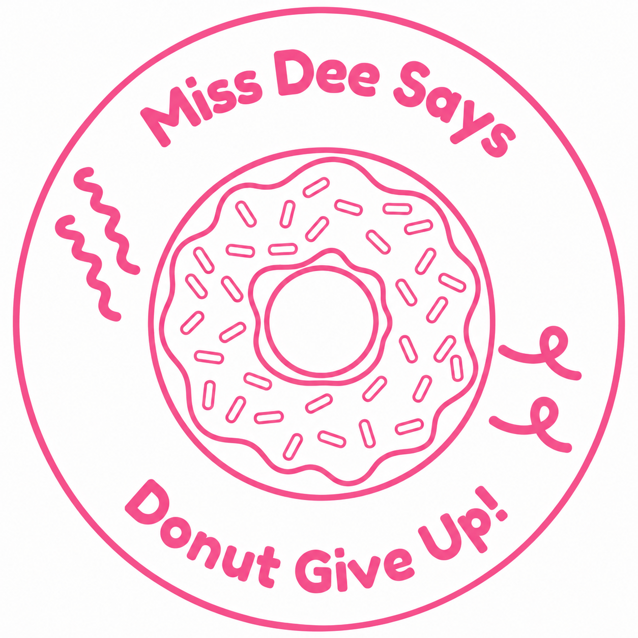 🍩 Donut Give Up! Teacher Motivation Stamp 🍩