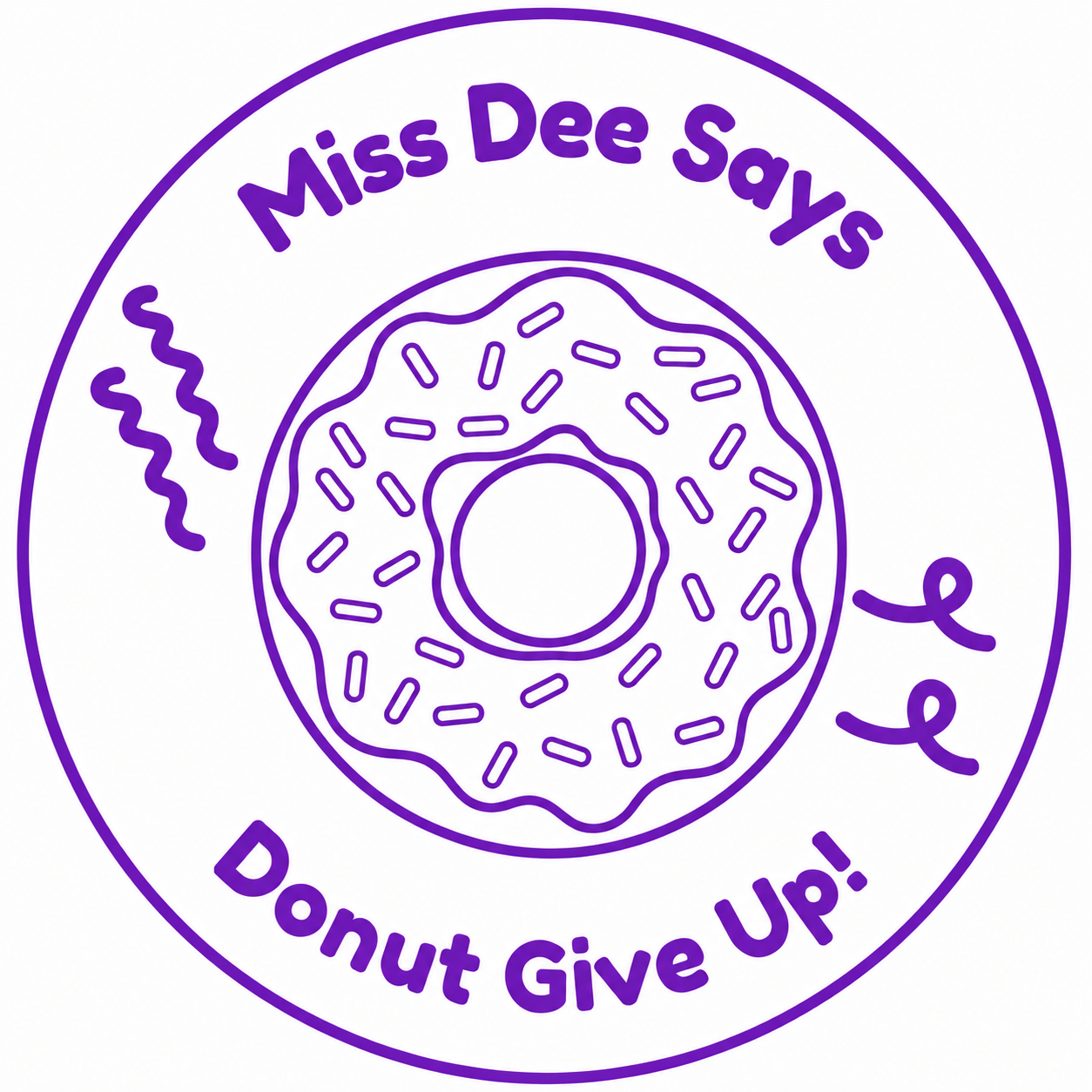 🍩 Donut Give Up! Teacher Motivation Stamp 🍩