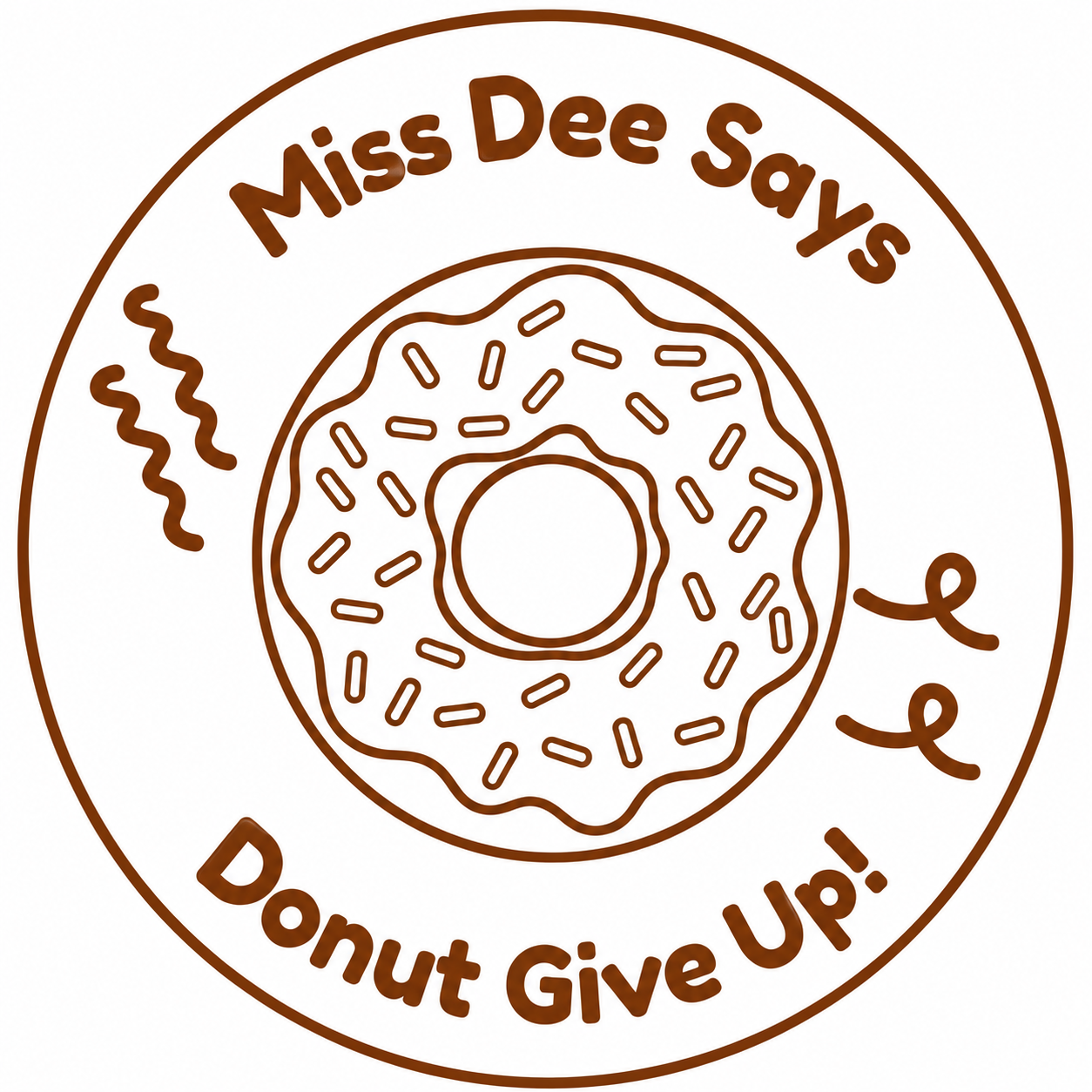 🍩 Donut Give Up! Teacher Motivation Stamp 🍩