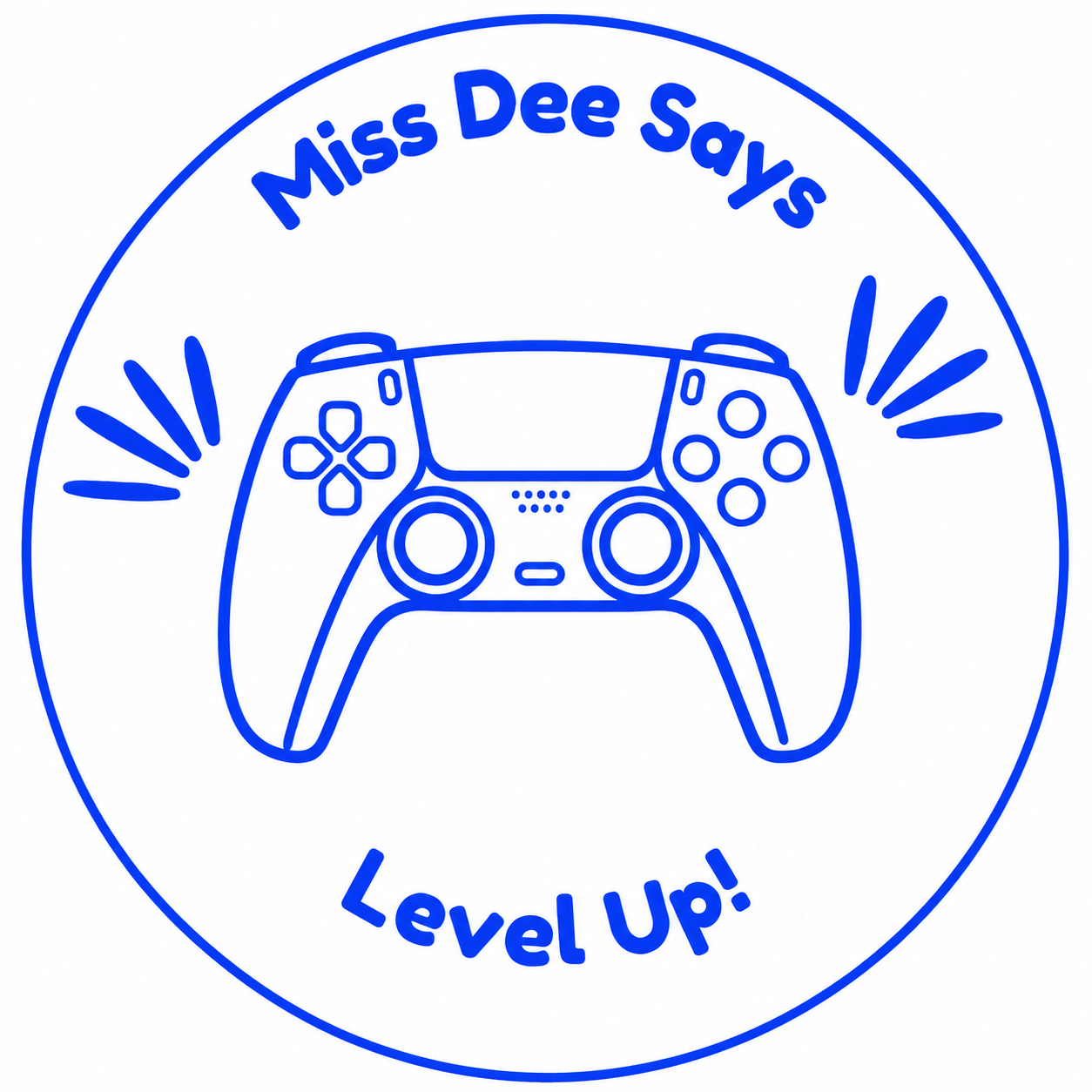 🎮 Personalised "Miss Dee Says: Level Up!" Teacher Stamp | Gamer Reward Stamp for Student Work