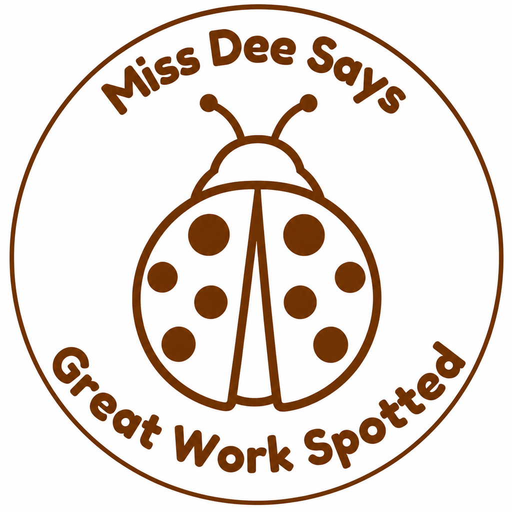 🐞 Personalised Ladybug "Great Work Spotted" Teacher Stamp