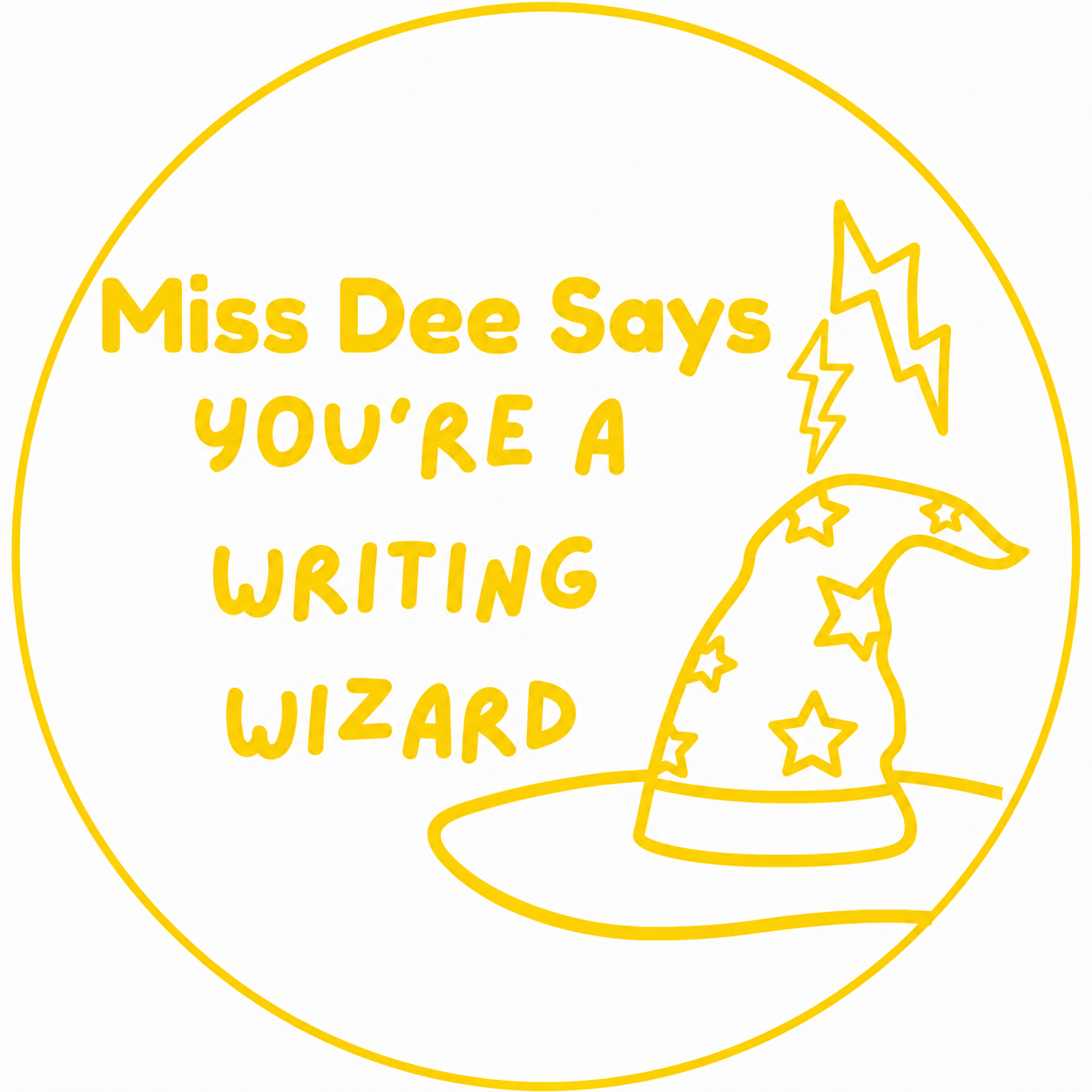 Writing Wizard Teacher Stamp | Personalised Classroom Reward Stamp
