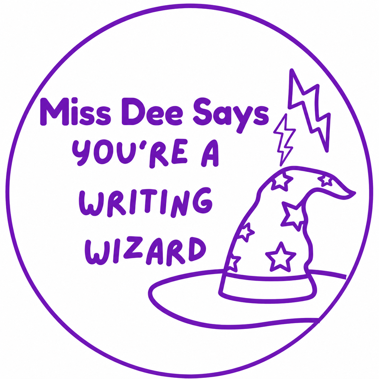 Writing Wizard Teacher Stamp | Personalised Classroom Reward Stamp