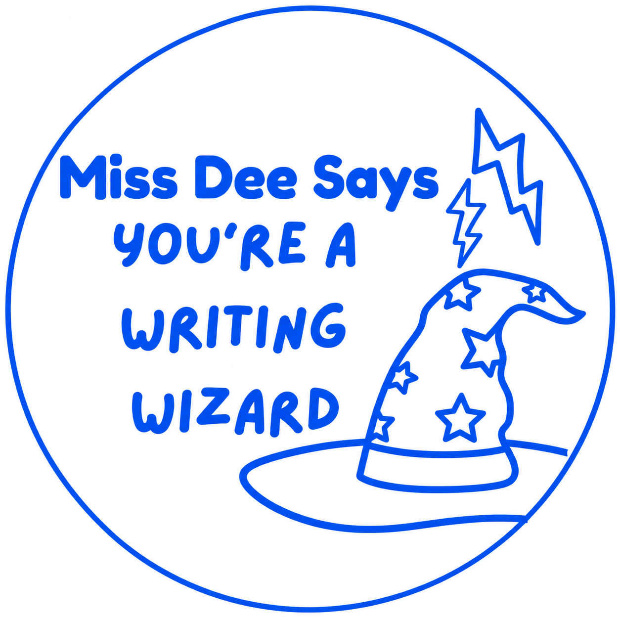 Writing Wizard Teacher Stamp | Personalised Classroom Reward Stamp