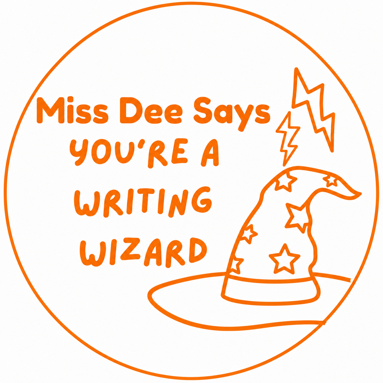 Writing Wizard Teacher Stamp | Personalised Classroom Reward Stamp