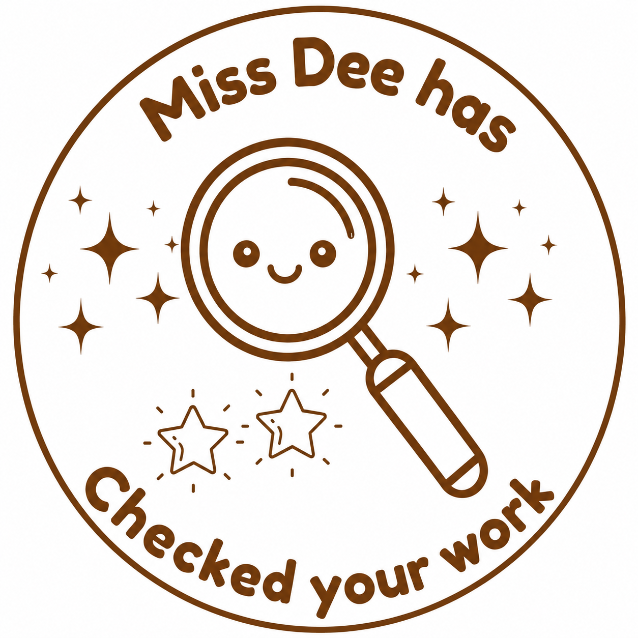 🔎 Miss Dee Has Checked Your Work 🔎