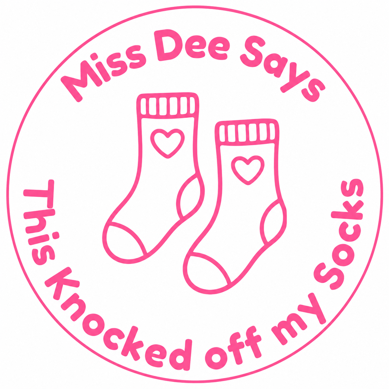 This Knocked Off My Socks Personalised Teacher Stamp 🧦✨