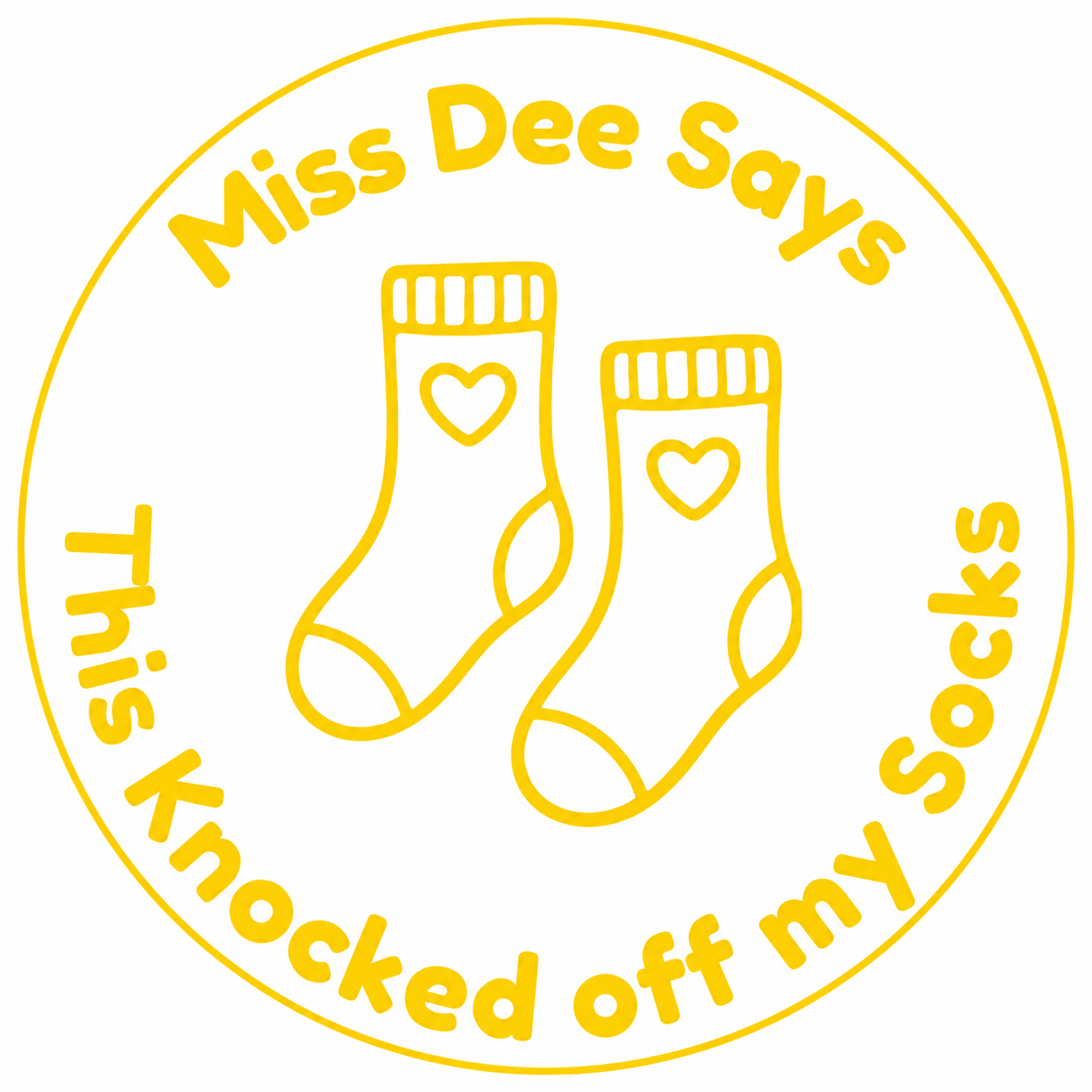 This Knocked Off My Socks Personalised Teacher Stamp 🧦✨