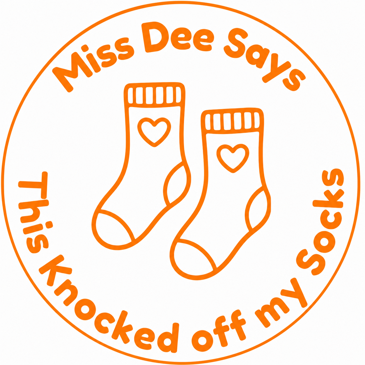This Knocked Off My Socks Personalised Teacher Stamp 🧦✨