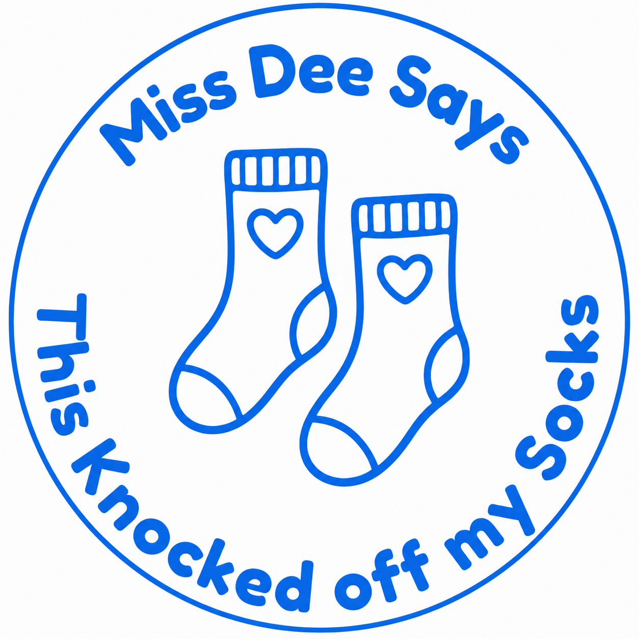 This Knocked Off My Socks Personalised Teacher Stamp 🧦✨