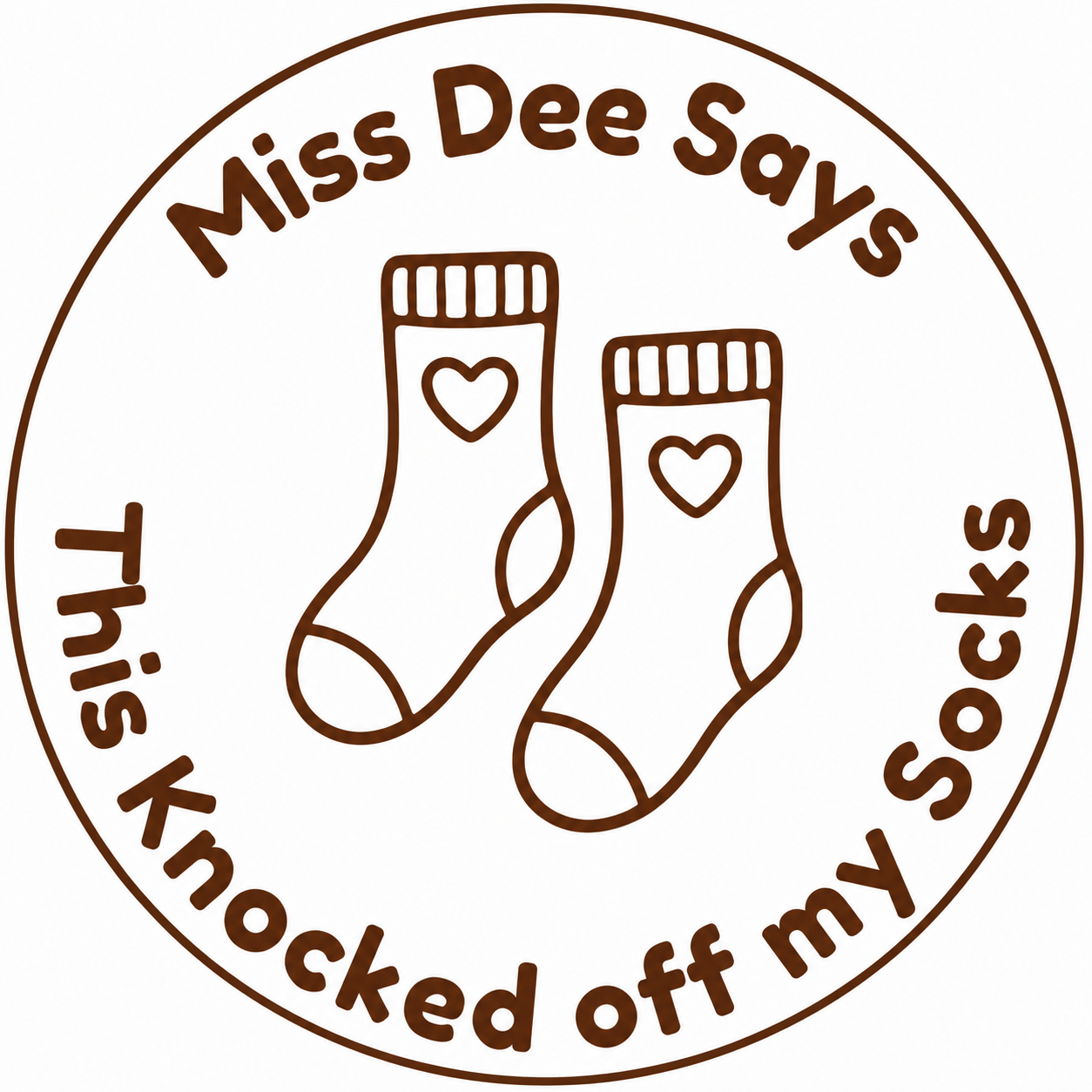 This Knocked Off My Socks Personalised Teacher Stamp 🧦✨