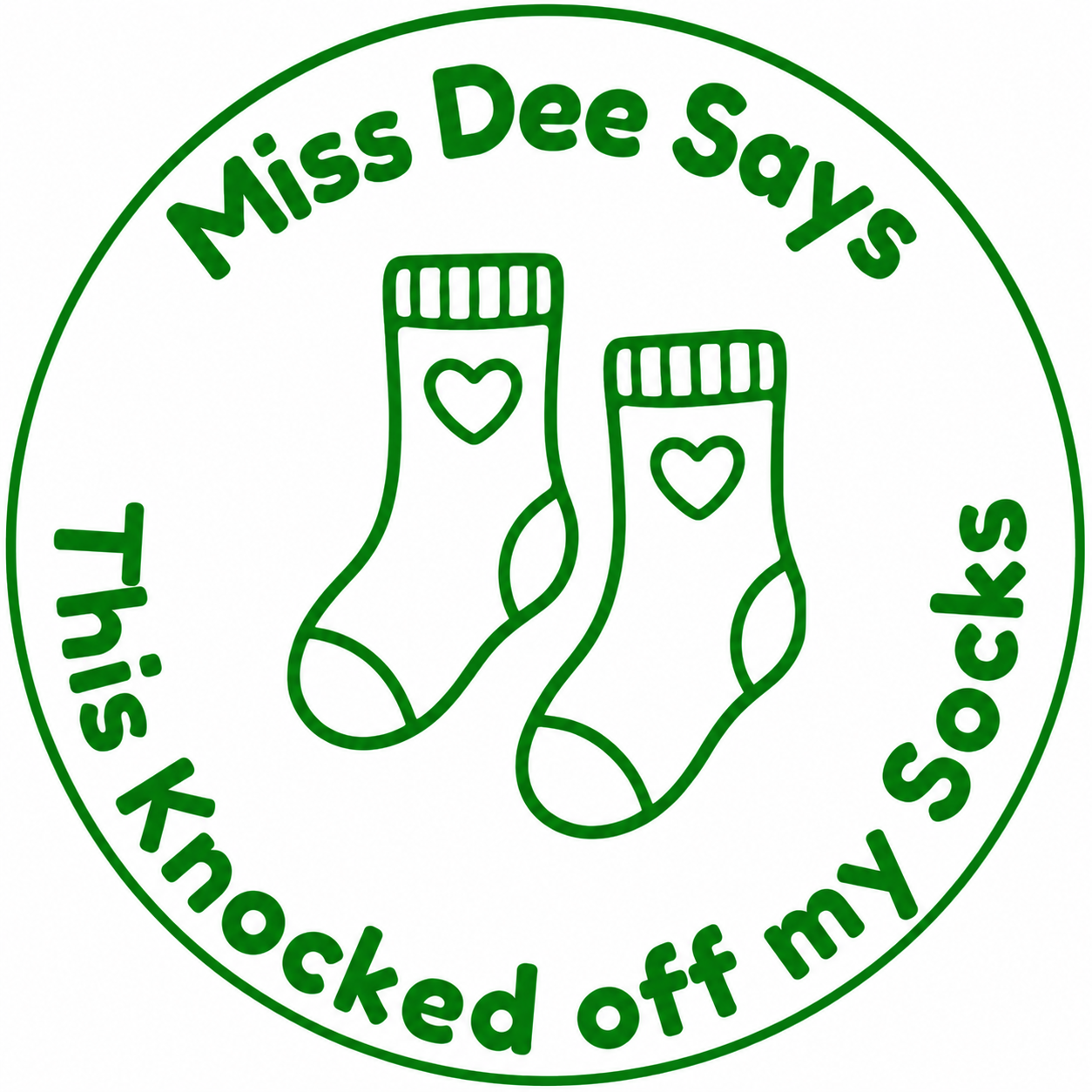 This Knocked Off My Socks Personalised Teacher Stamp 🧦✨