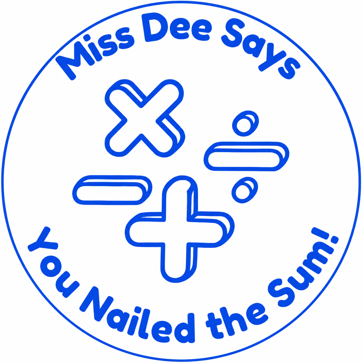 You Nailed the Sum! | Personalised Teacher Self-Inking Maths Stamp