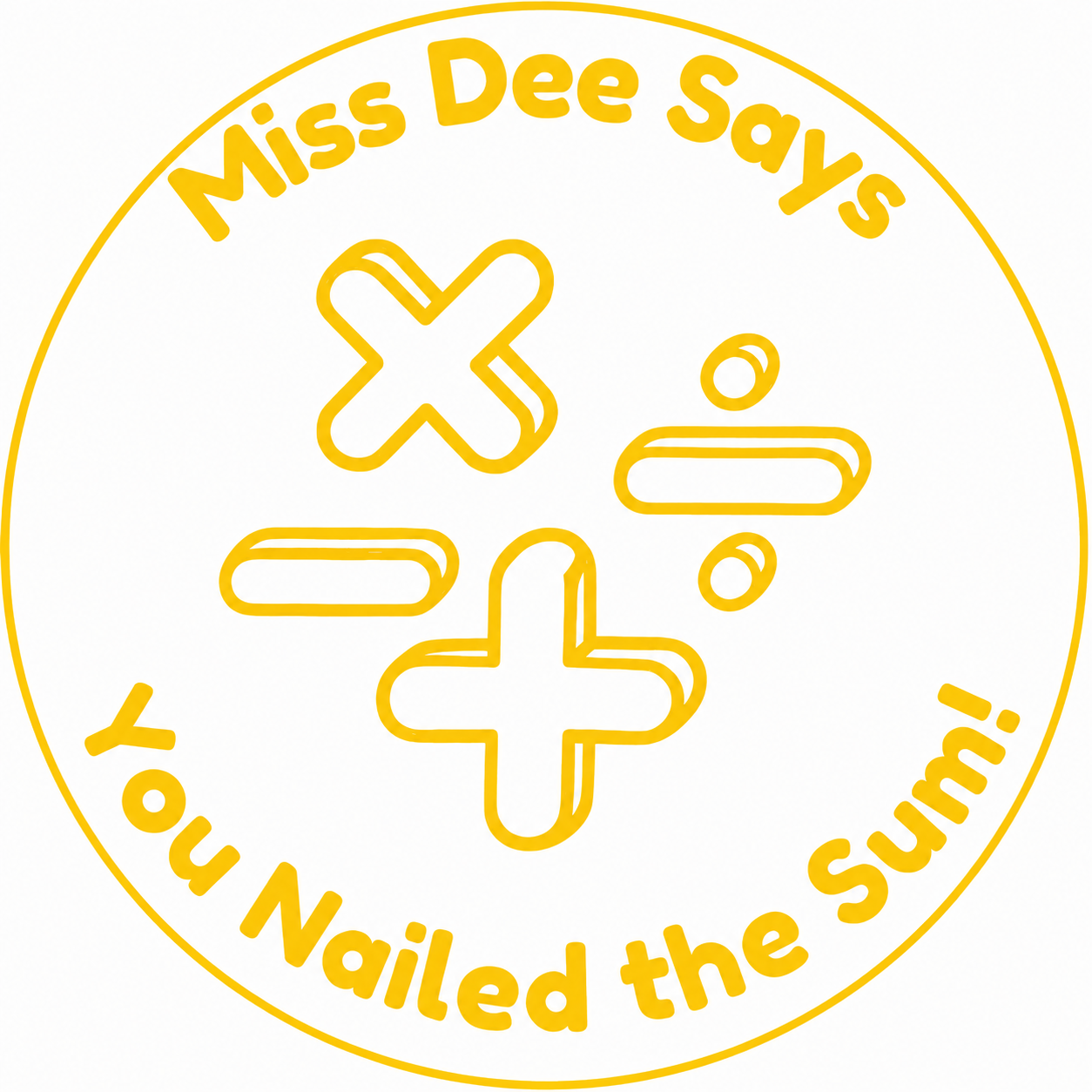 You Nailed the Sum! | Personalised Teacher Self-Inking Maths Stamp