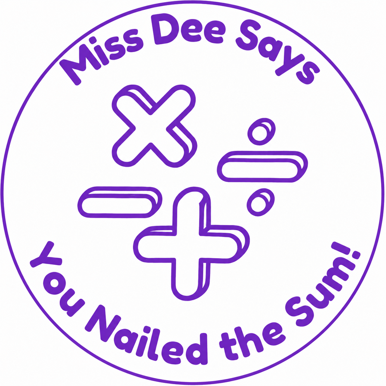 You Nailed the Sum! | Personalised Teacher Self-Inking Maths Stamp