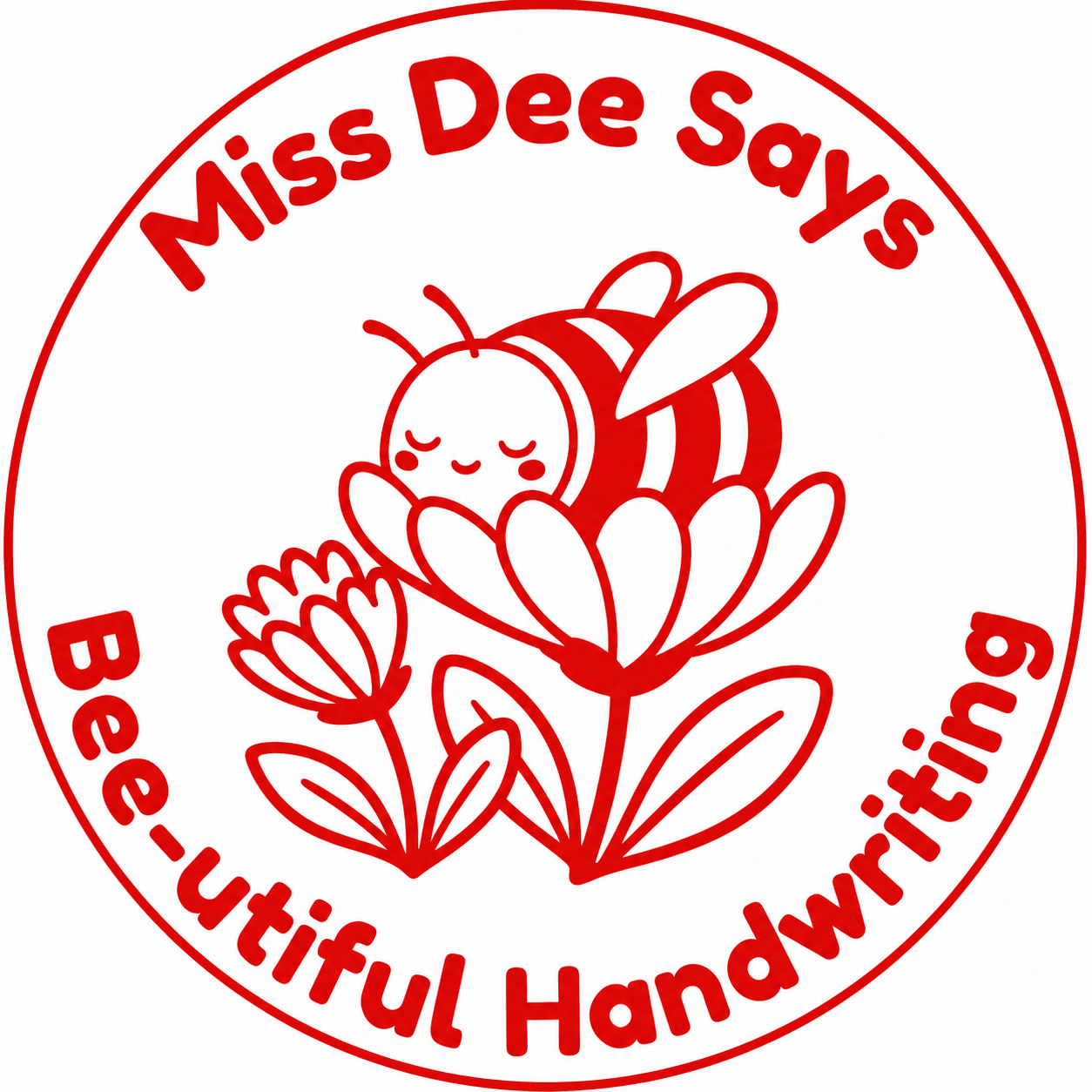 ✍️ Personalised Teacher Stamp | Beautiful Handwriting ✨