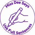 Personalised "Use Full Sentences" Teacher Stamp | Custom Teacher Feedback Stamp