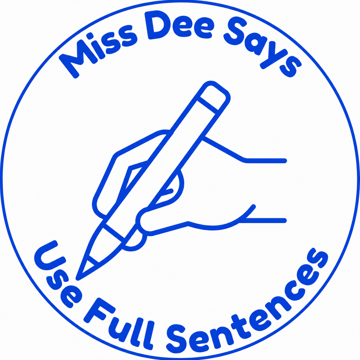 Personalised "Use Full Sentences" Teacher Stamp | Custom Teacher Feedback Stamp