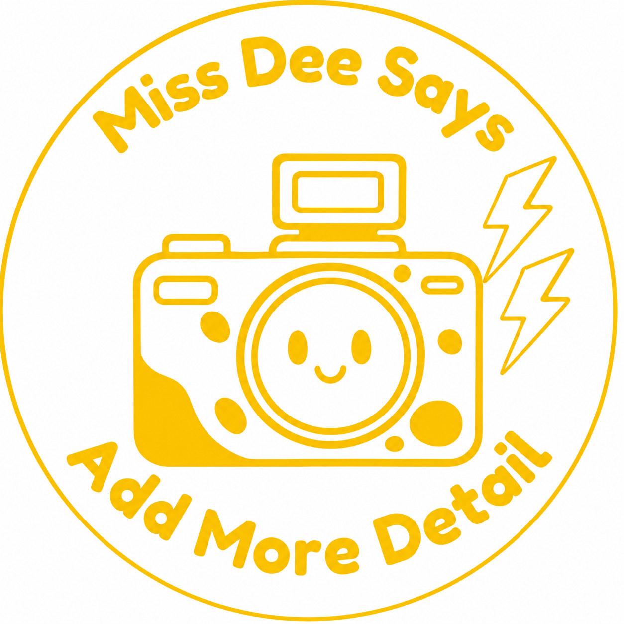 Personalised "Miss Dee Says – Add More Detail" Teacher Stamp | Self-Inking Classroom Feedback Stamp