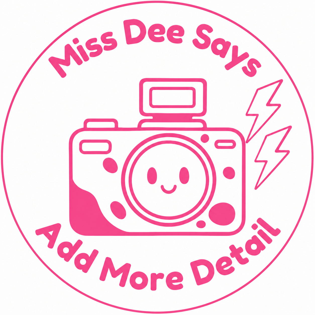 Personalised "Miss Dee Says – Add More Detail" Teacher Stamp | Self-Inking Classroom Feedback Stamp