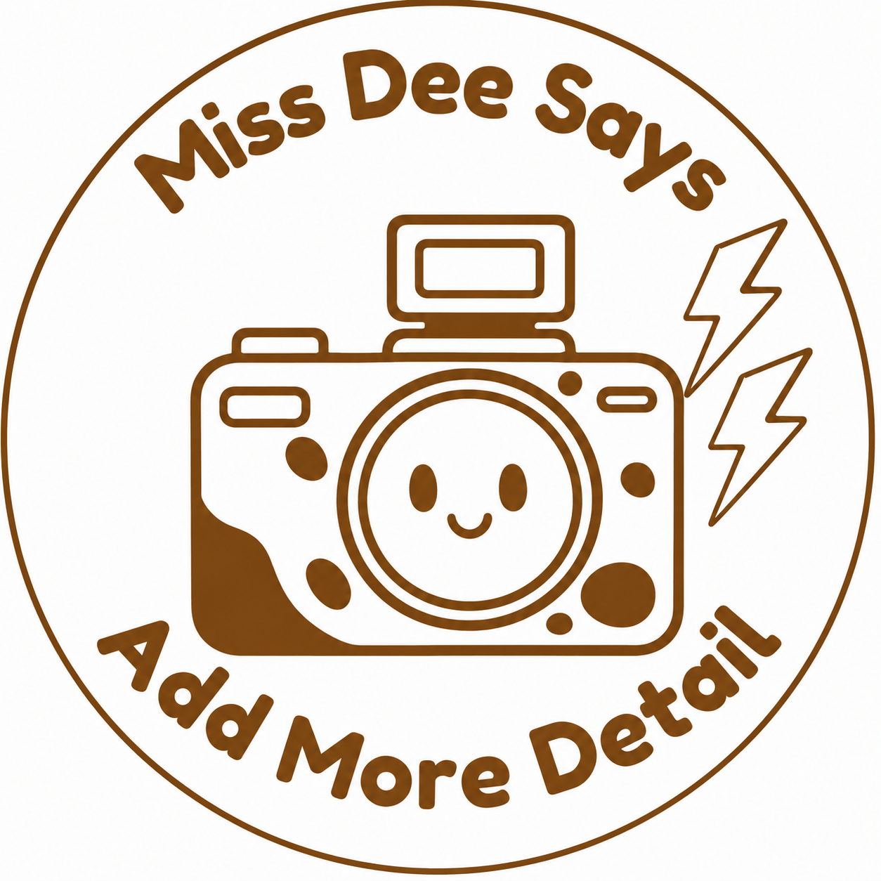 Personalised "Miss Dee Says – Add More Detail" Teacher Stamp | Self-Inking Classroom Feedback Stamp