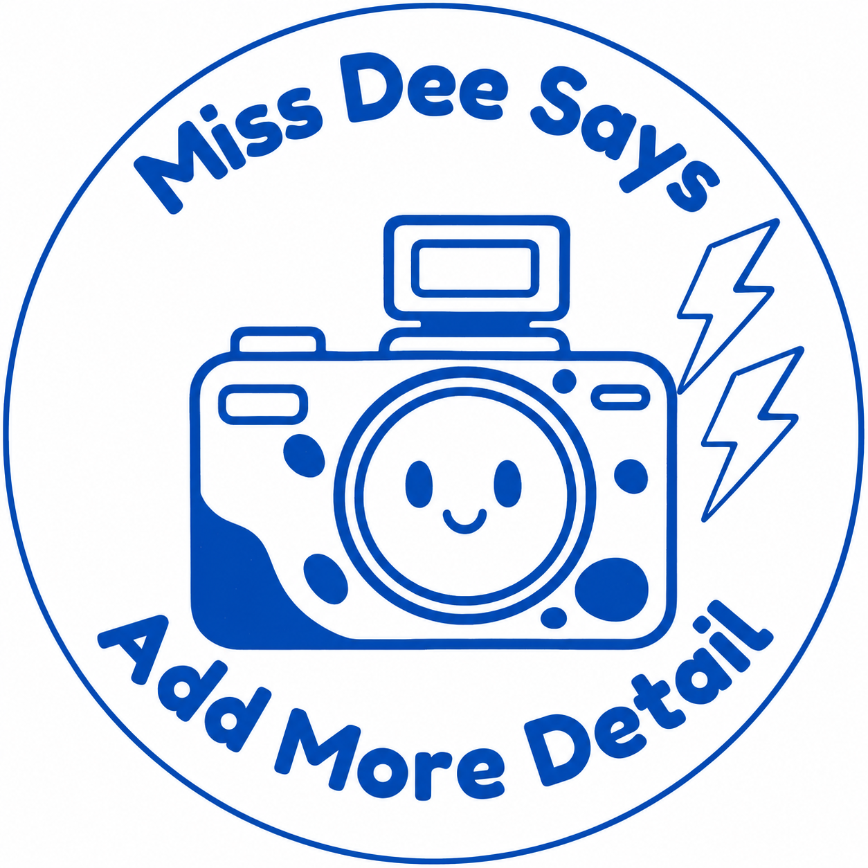 Personalised "Miss Dee Says – Add More Detail" Teacher Stamp | Self-Inking Classroom Feedback Stamp