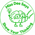 Personalised "Show Your Thinking" Teacher Stamp | Custom Teacher Feedback Stamp