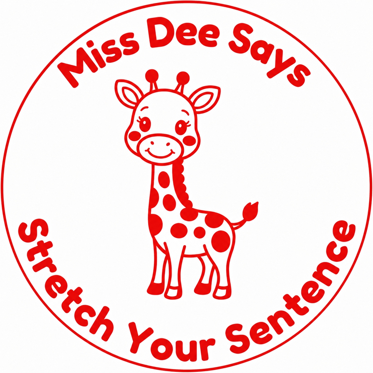 Personalised "Stretch Your Sentence" Teacher Stamp | Custom Writing Feedback Stamp