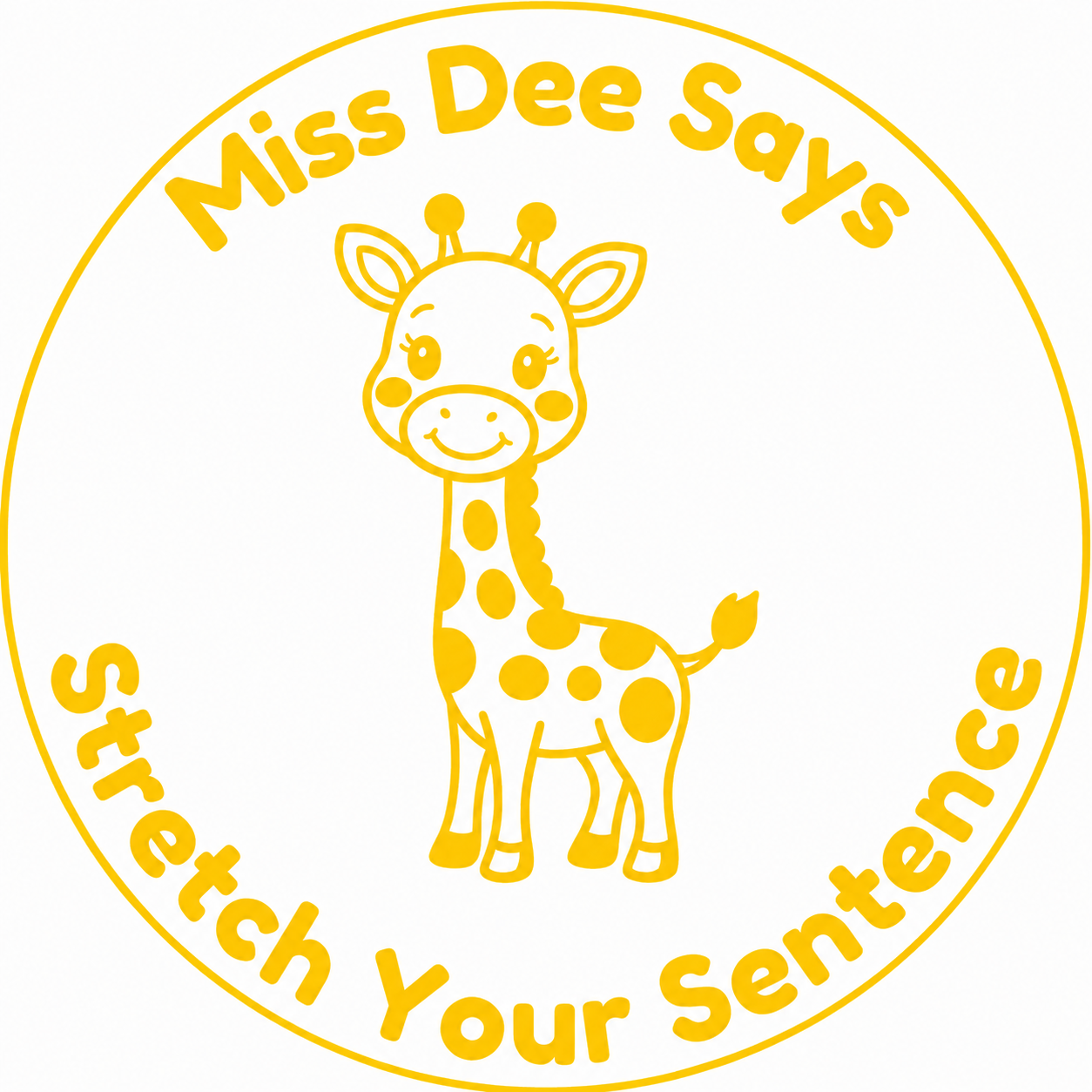 Personalised "Stretch Your Sentence" Teacher Stamp | Custom Writing Feedback Stamp