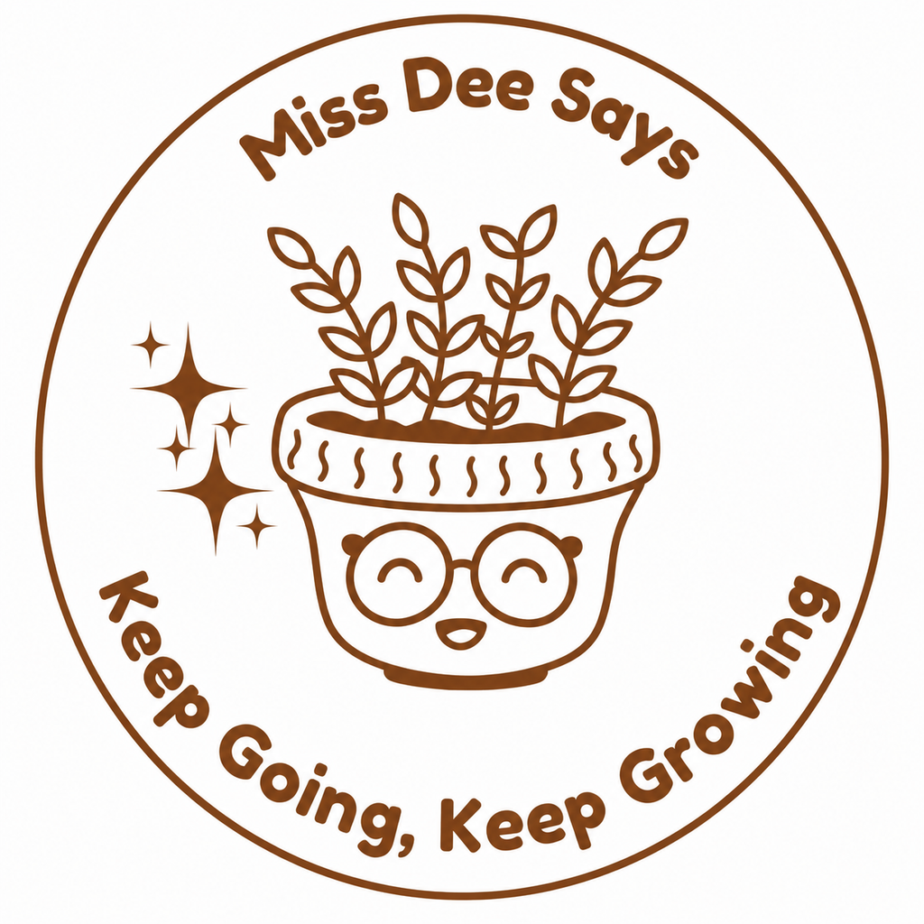 🌱 Personalised Teacher Stamp | Miss Dee Says... Keep Going, Keep Growing! ✨