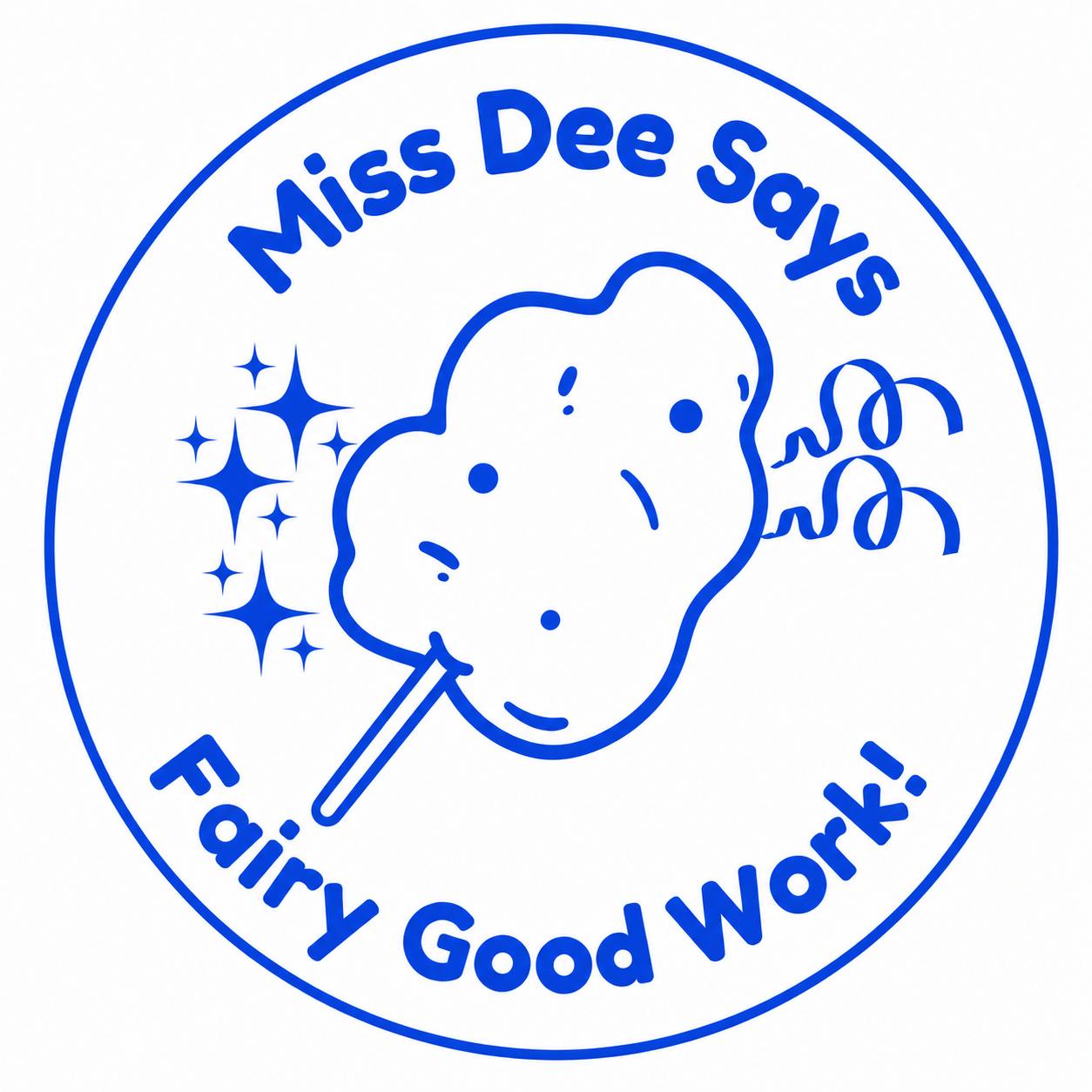 🍭 Personalised Teacher Stamp | Fairy Good Work! 🍭✨