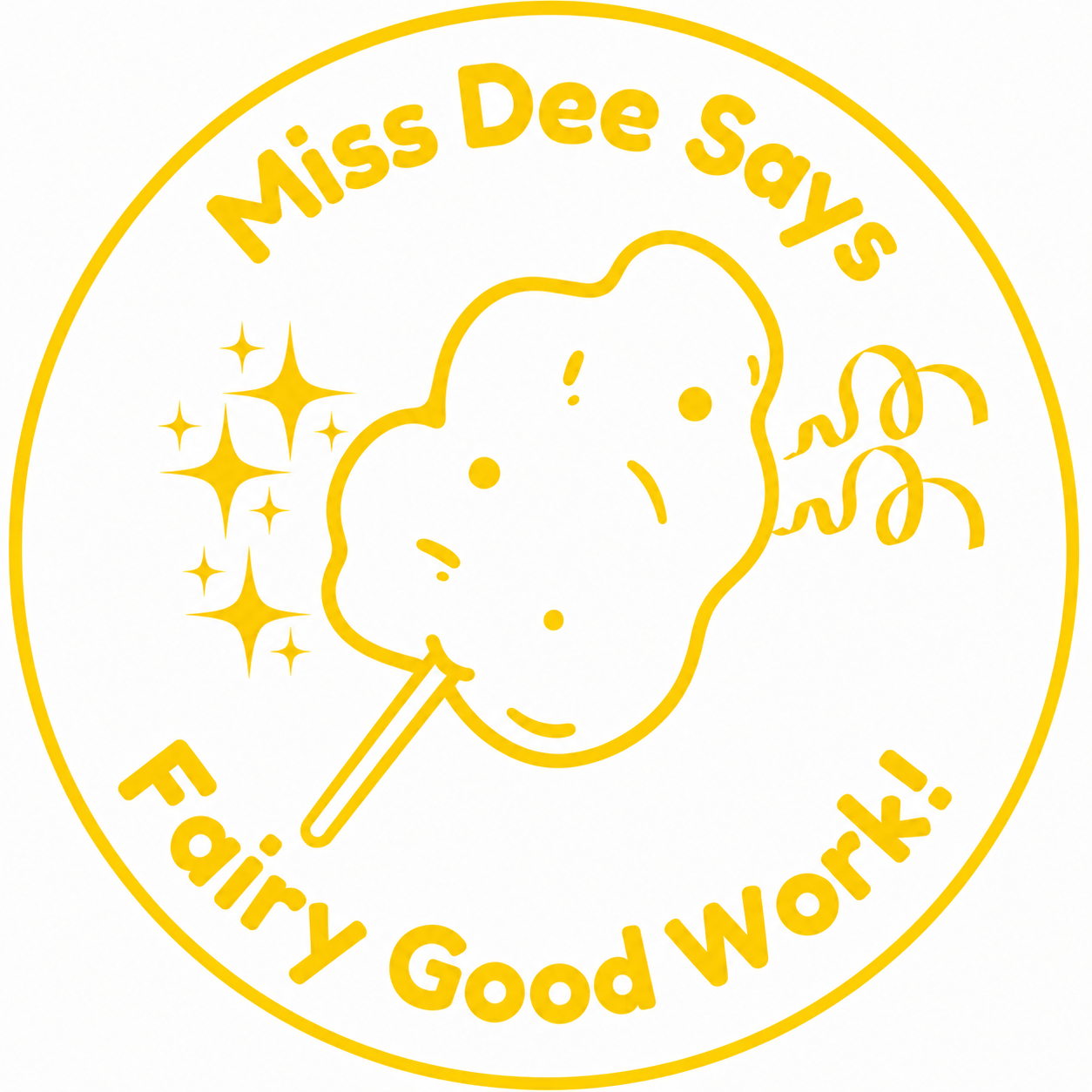 🍭 Personalised Teacher Stamp | Fairy Good Work! 🍭✨