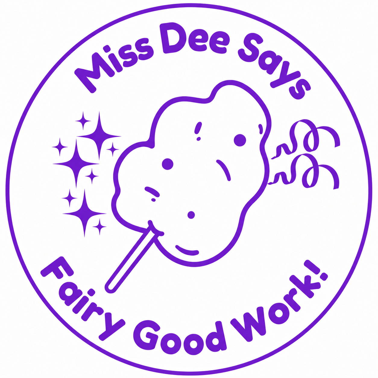 🍭 Personalised Teacher Stamp | Fairy Good Work! 🍭✨