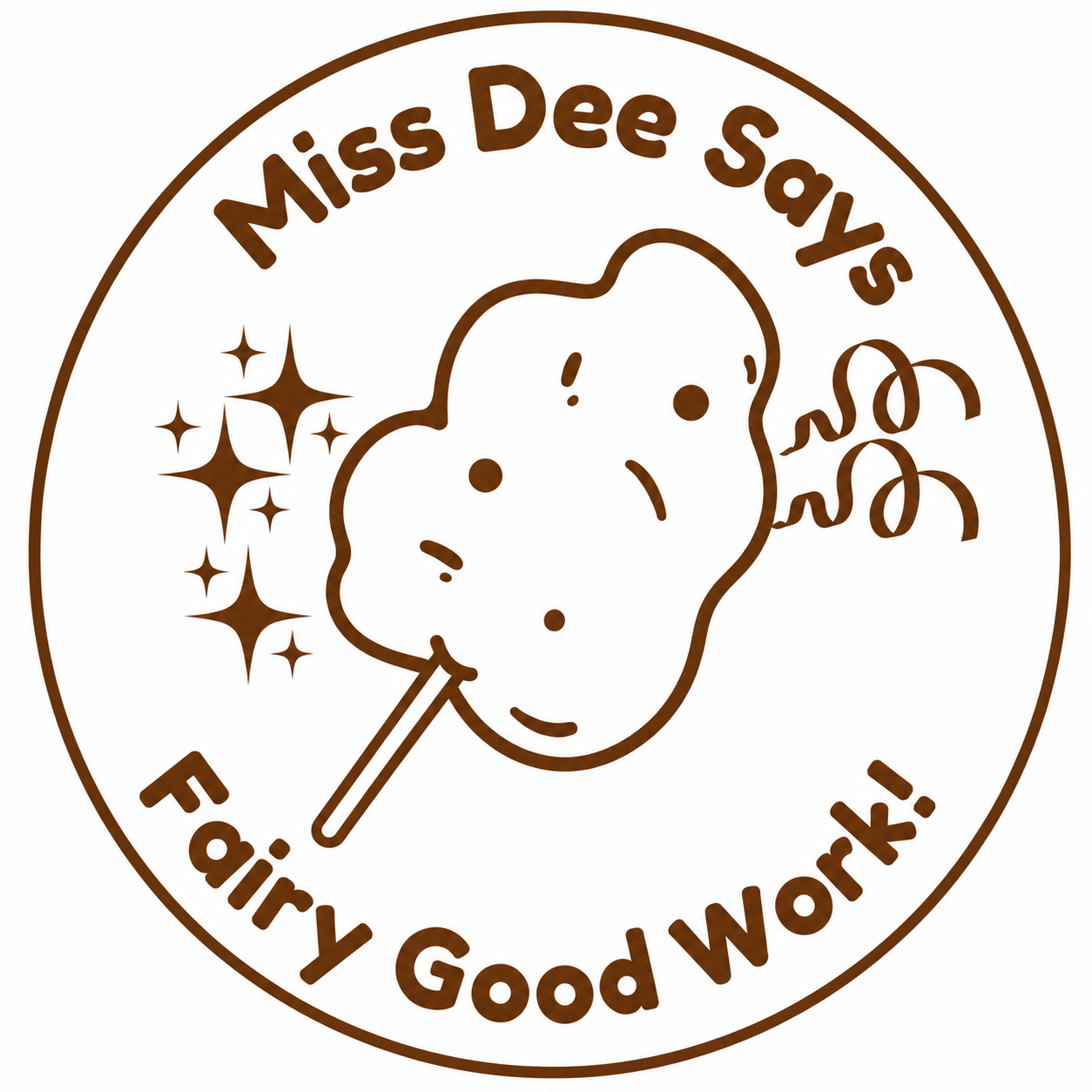 🍭 Personalised Teacher Stamp | Fairy Good Work! 🍭✨