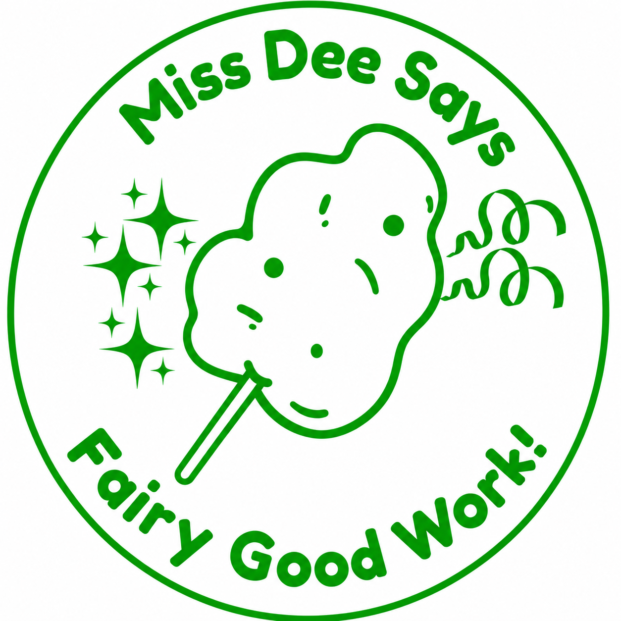 🍭 Personalised Teacher Stamp | Fairy Good Work! 🍭✨