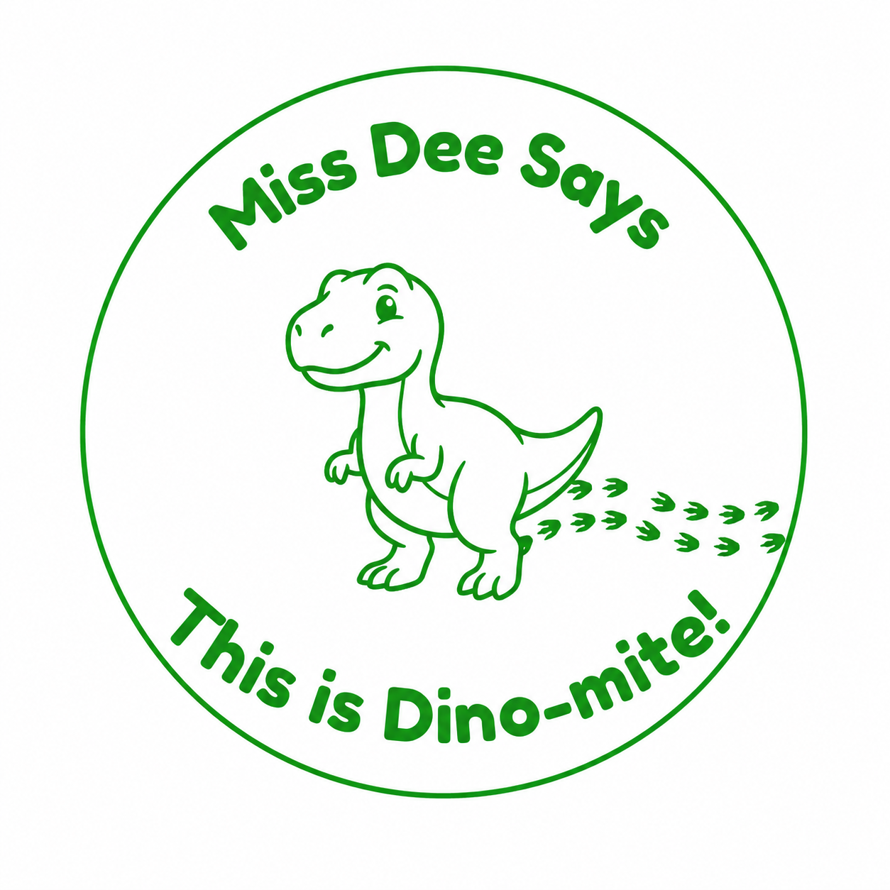 Personalised Teacher Stamp | This is Dino-mite! 🦖✨