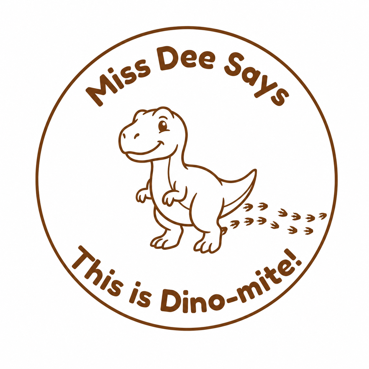 Personalised Teacher Stamp | This is Dino-mite! 🦖✨