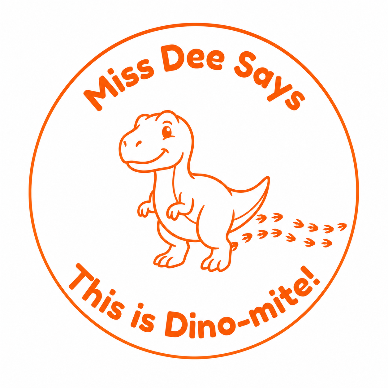 Personalised Teacher Stamp | This is Dino-mite! 🦖✨