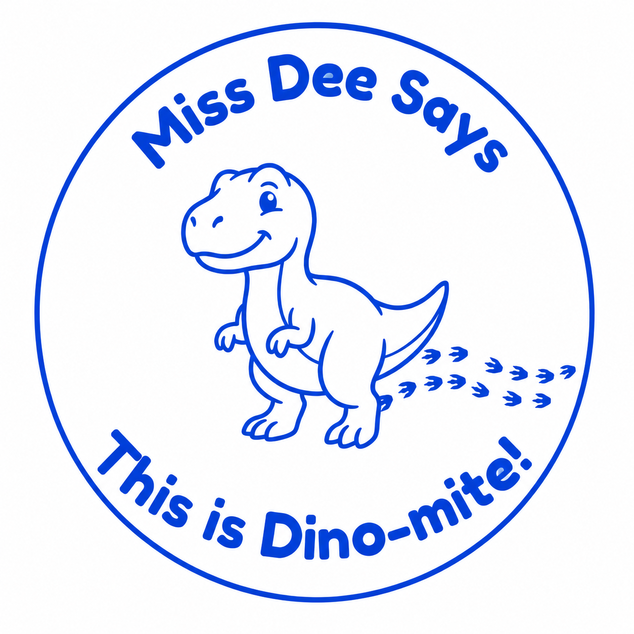 Personalised Teacher Stamp | This is Dino-mite! 🦖✨