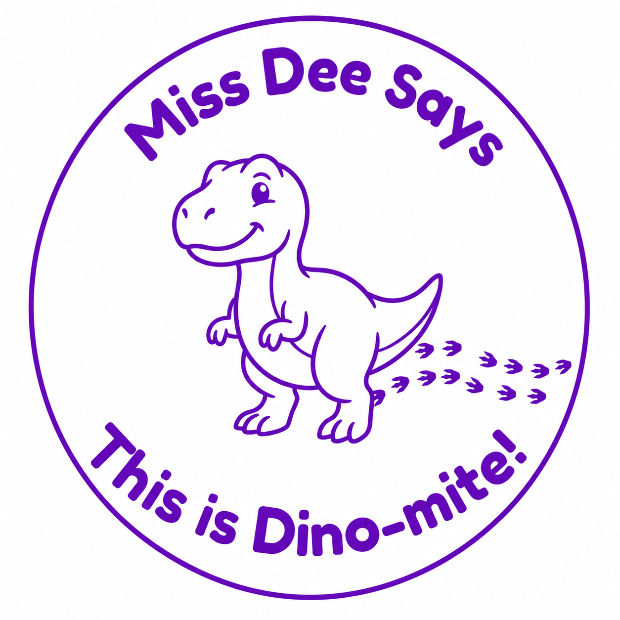 Personalised Teacher Stamp | This is Dino-mite! 🦖✨