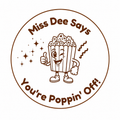 Personalised Teacher Stamp | You're Poppin' Off! 🍿✨